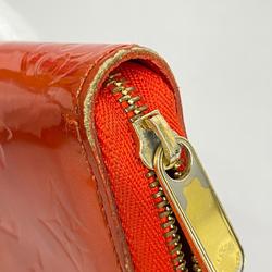 Louis Vuitton Wallets & Coin Cases Vernis Zippy Purse M93053 Orange Sunset Ladies