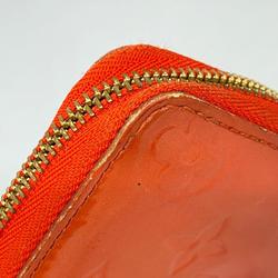 Louis Vuitton Wallets & Coin Cases Vernis Zippy Purse M93053 Orange Sunset Ladies