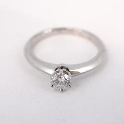 Tiffany Ring Solitaire 1PD Diamond Pt950 Platinum 0.24ct Ladies