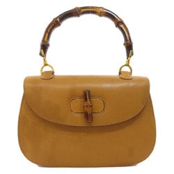 GUCCI Bamboo Handbag Leather Women's