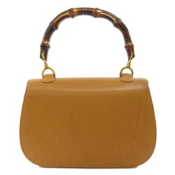 GUCCI Bamboo Handbag Leather Women's