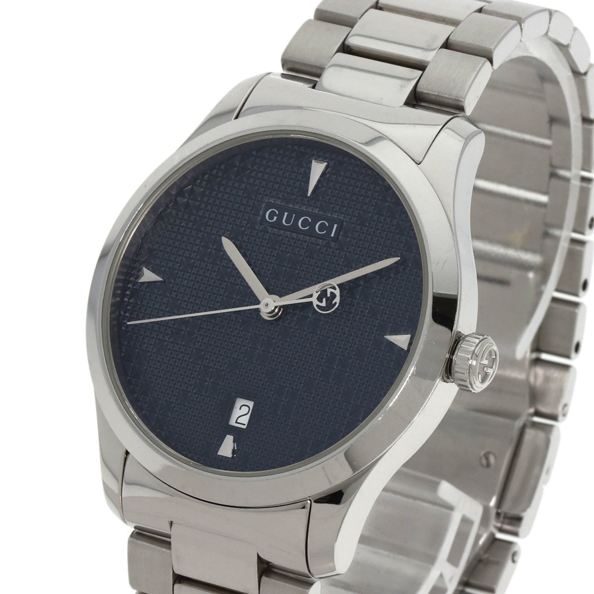 Gucci 126.4 G Timeless Watch Stainless Steel SS Boys GUCCI