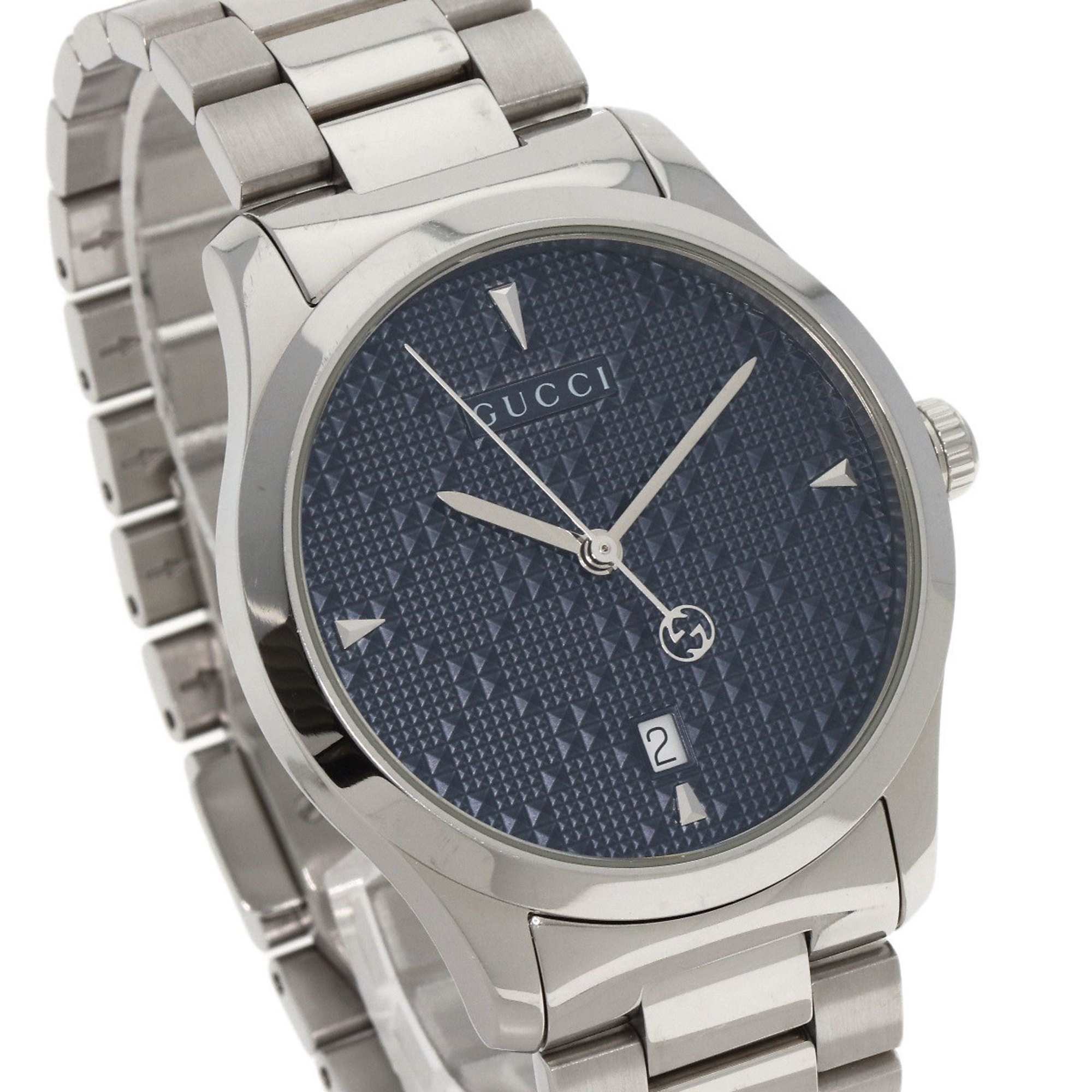 Gucci 126.4 G Timeless Watch Stainless Steel SS Boys GUCCI