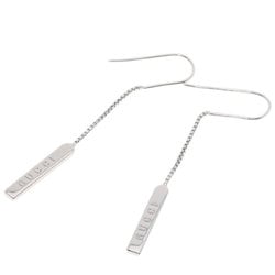 Gucci Lariat Chain Earrings K18 White Gold Women's GUCCI