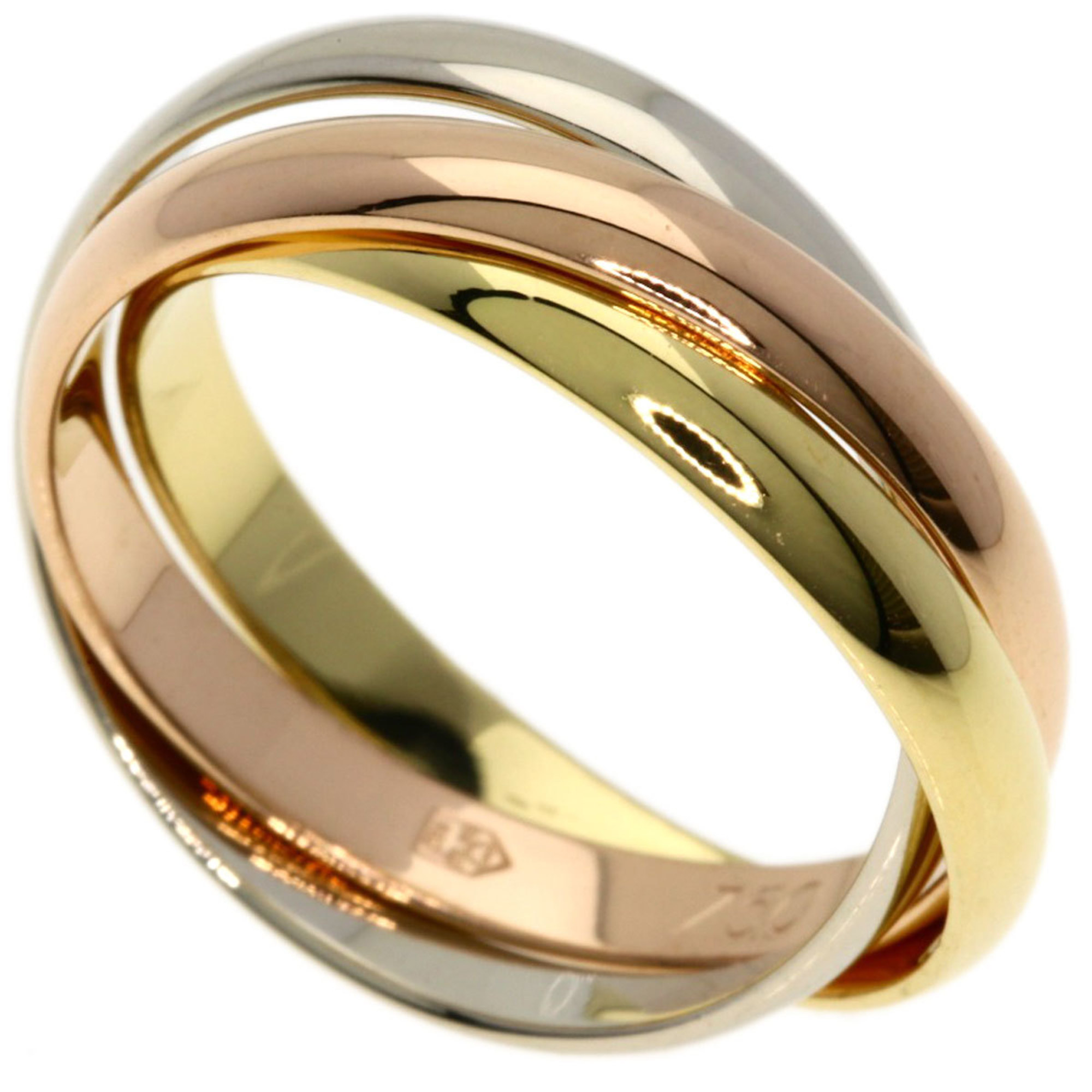 Cartier Trinity SM #49 Ring K18 Yellow Gold K18WG K18PG Women's CARTIER