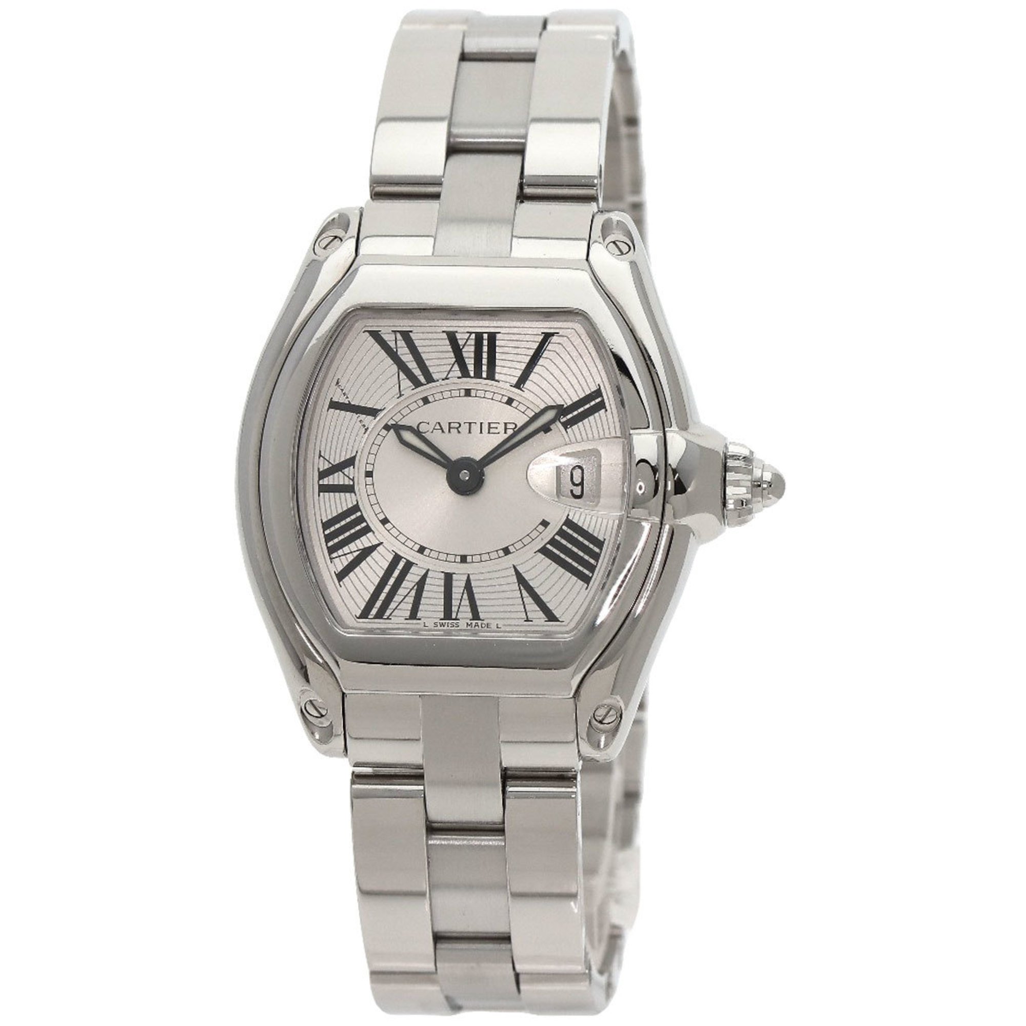 Cartier W62016V3 Roadster SM Watch Stainless Steel SS Ladies CARTIER