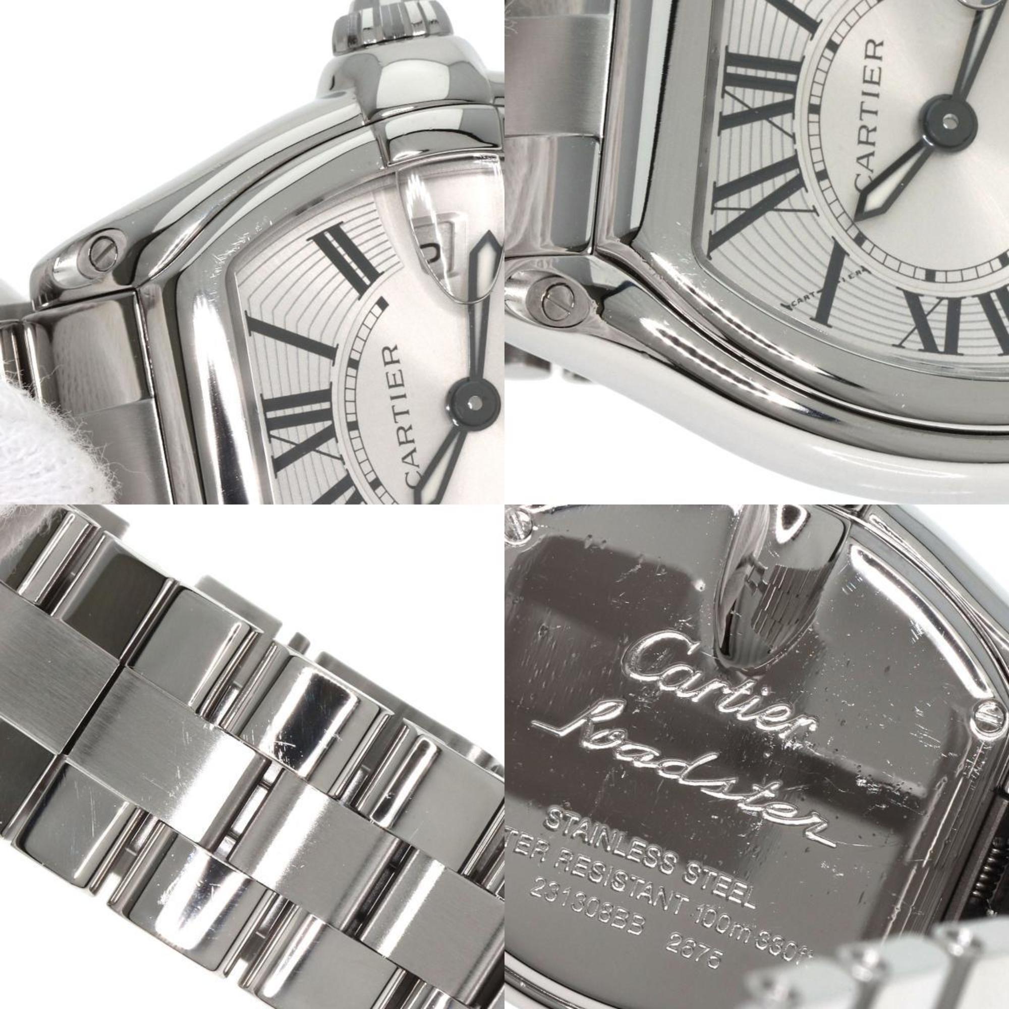 Cartier W62016V3 Roadster SM Watch Stainless Steel SS Ladies CARTIER