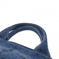 PRADA Prada Canapa Blue 1BG642 Women's Denim Handbag