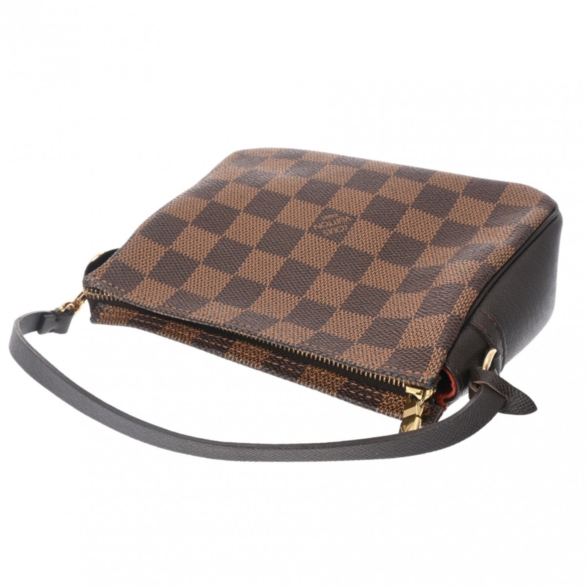 LOUIS VUITTON Damier Truth Makeup Brown N51982 Women's Canvas Pouch