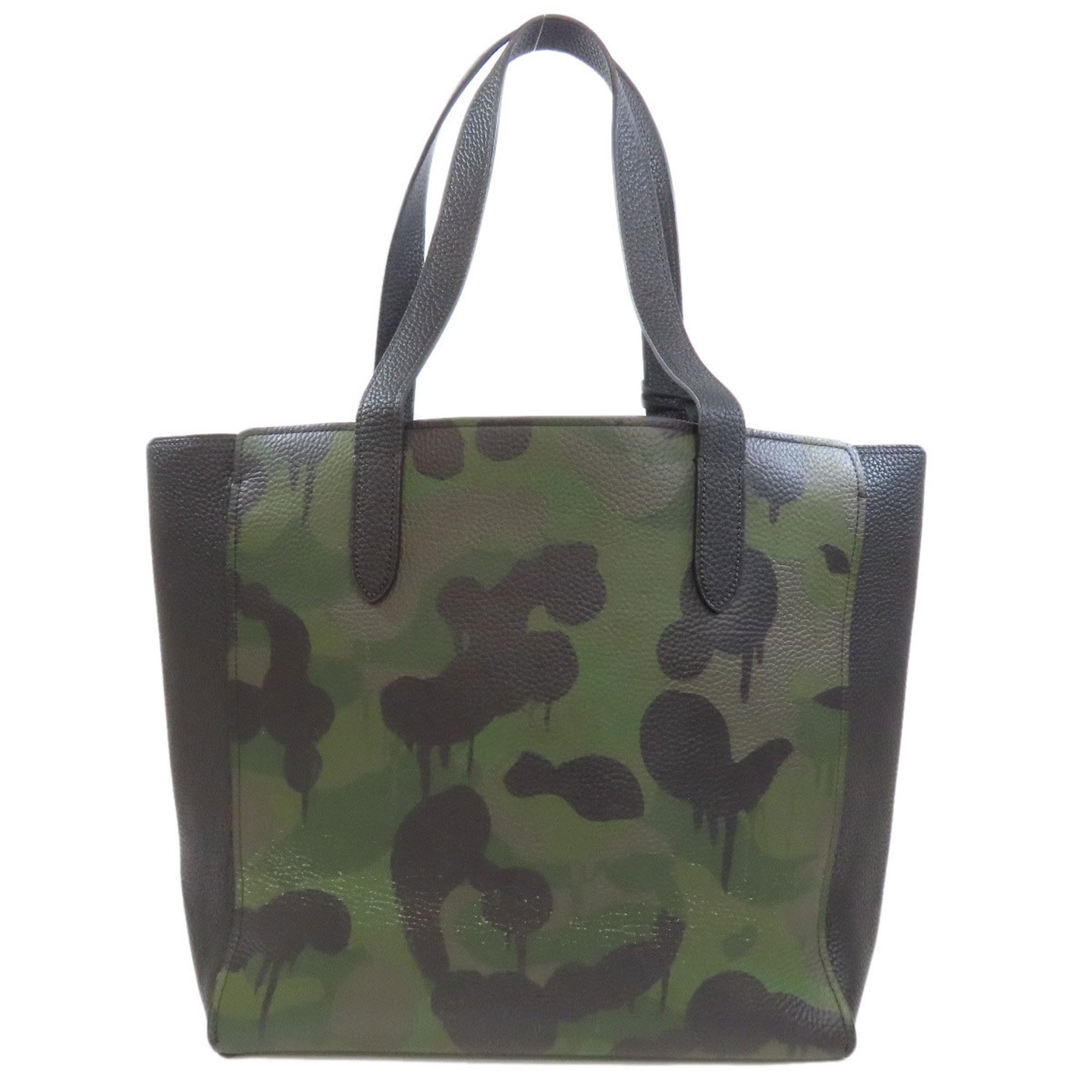 Coach 72002 Camouflage Tote Bag Leather Women's COACH