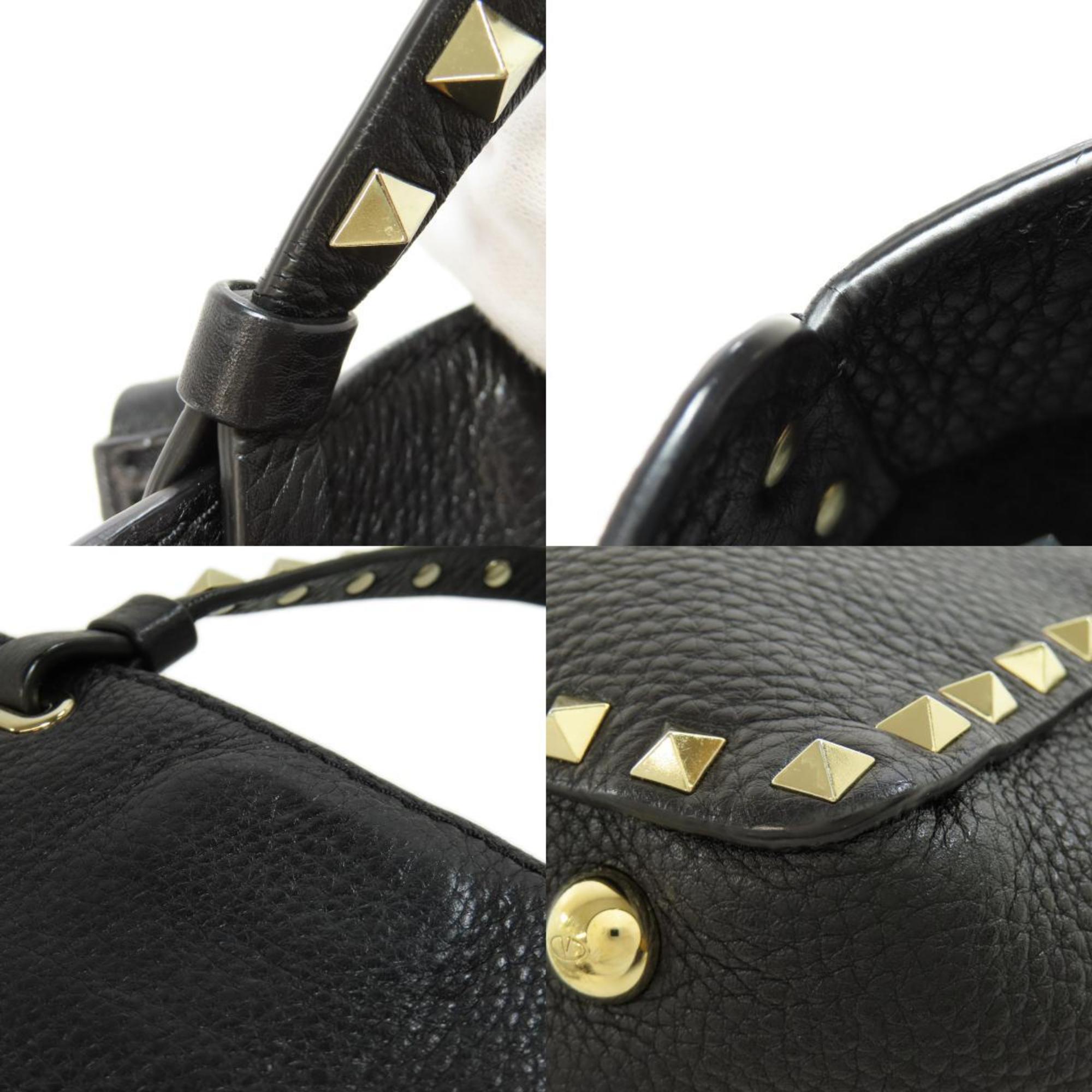 Valentino Studded Handbag Leather Women's VALENTINO