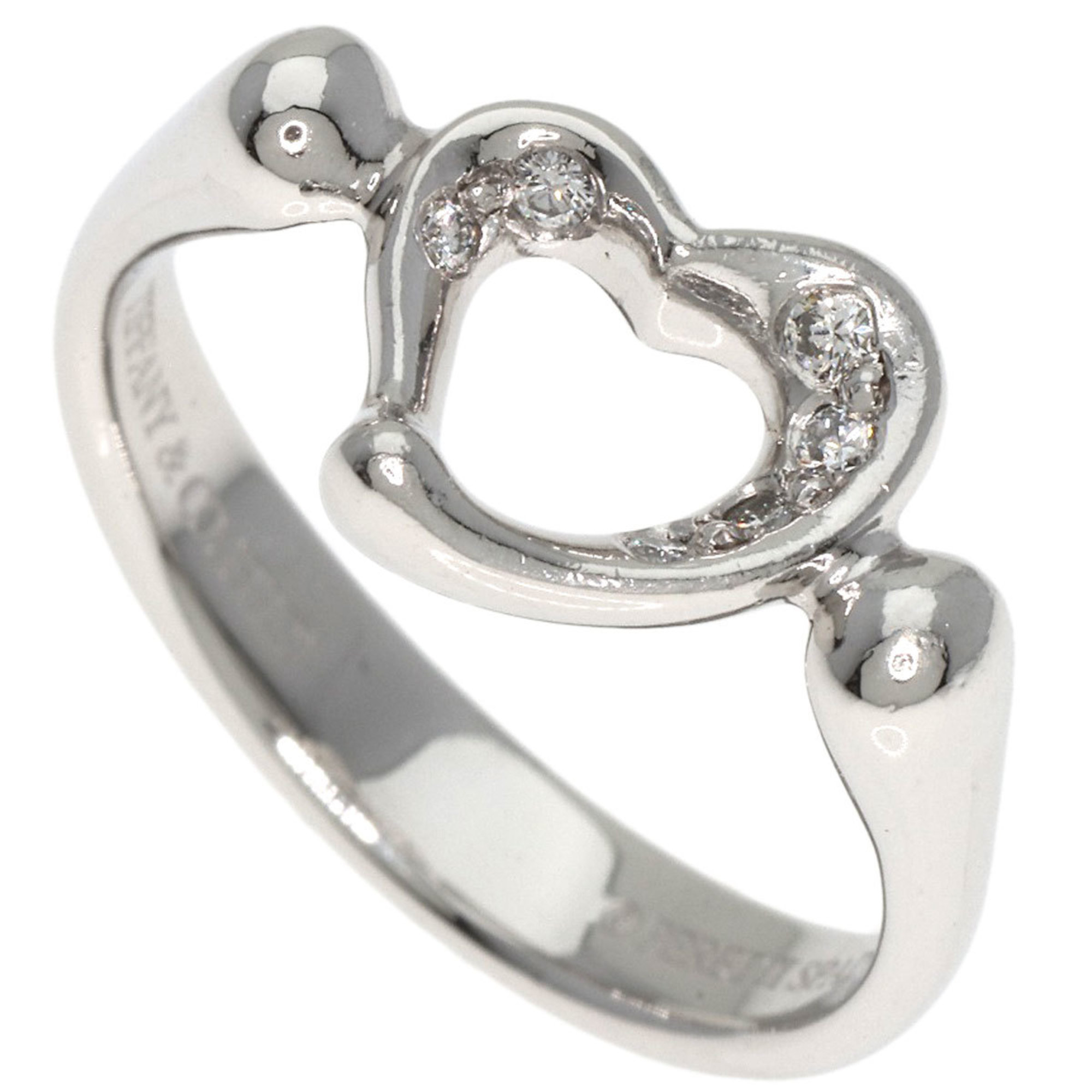 Tiffany Heart Diamond Ring, Platinum PT950, Women's, TIFFANY&Co.