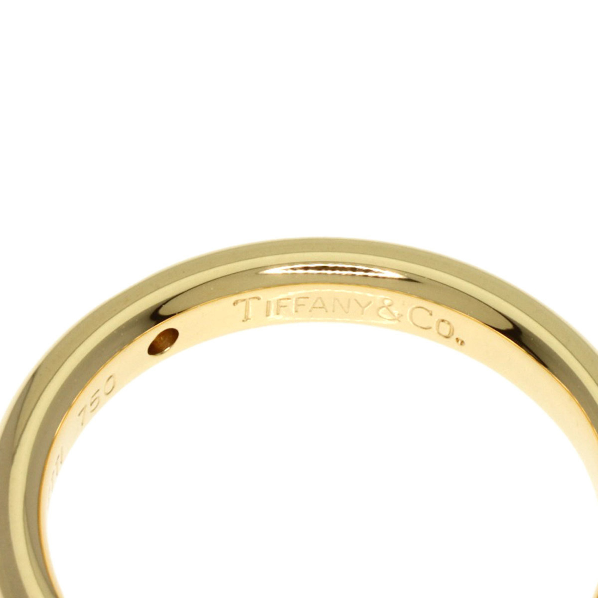 Tiffany Classic Wedding Band 1P Diamond Ring, 18K Yellow Gold, Women's, TIFFANY&Co.