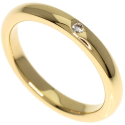 Tiffany Classic Wedding Band 1P Diamond Ring, 18K Yellow Gold, Women's, TIFFANY&Co.