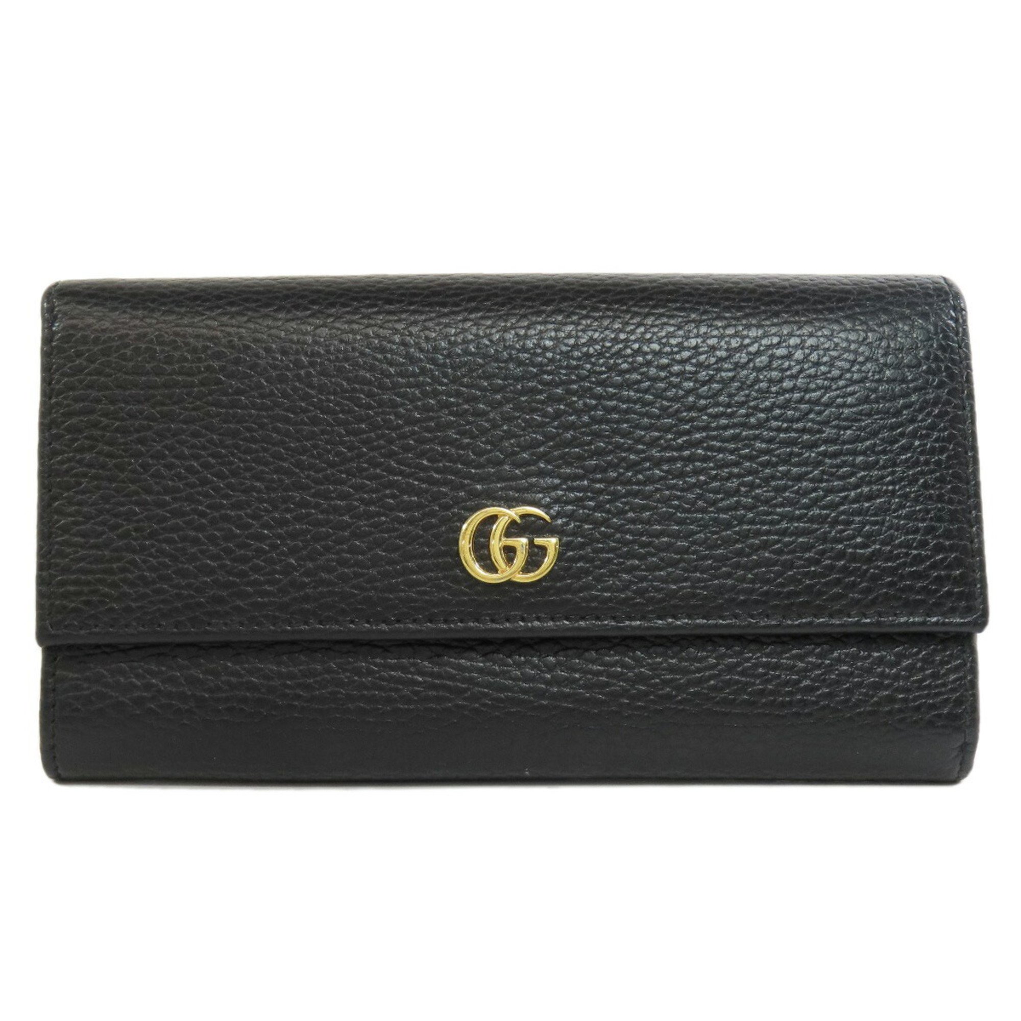 Gucci 456116 GG Marmont Long Wallet Leather Women's GUCCI