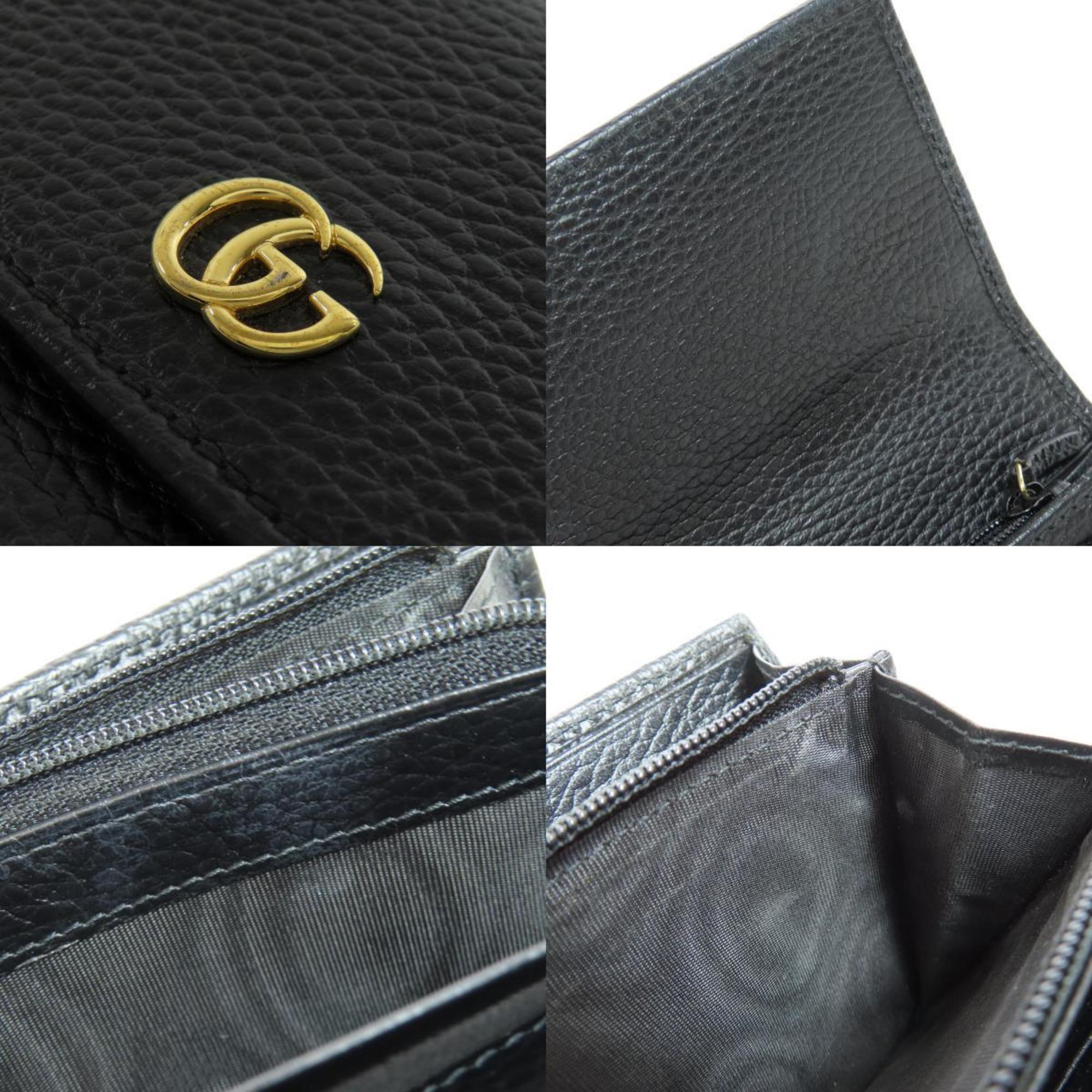 Gucci 456116 GG Marmont Long Wallet Leather Women's GUCCI