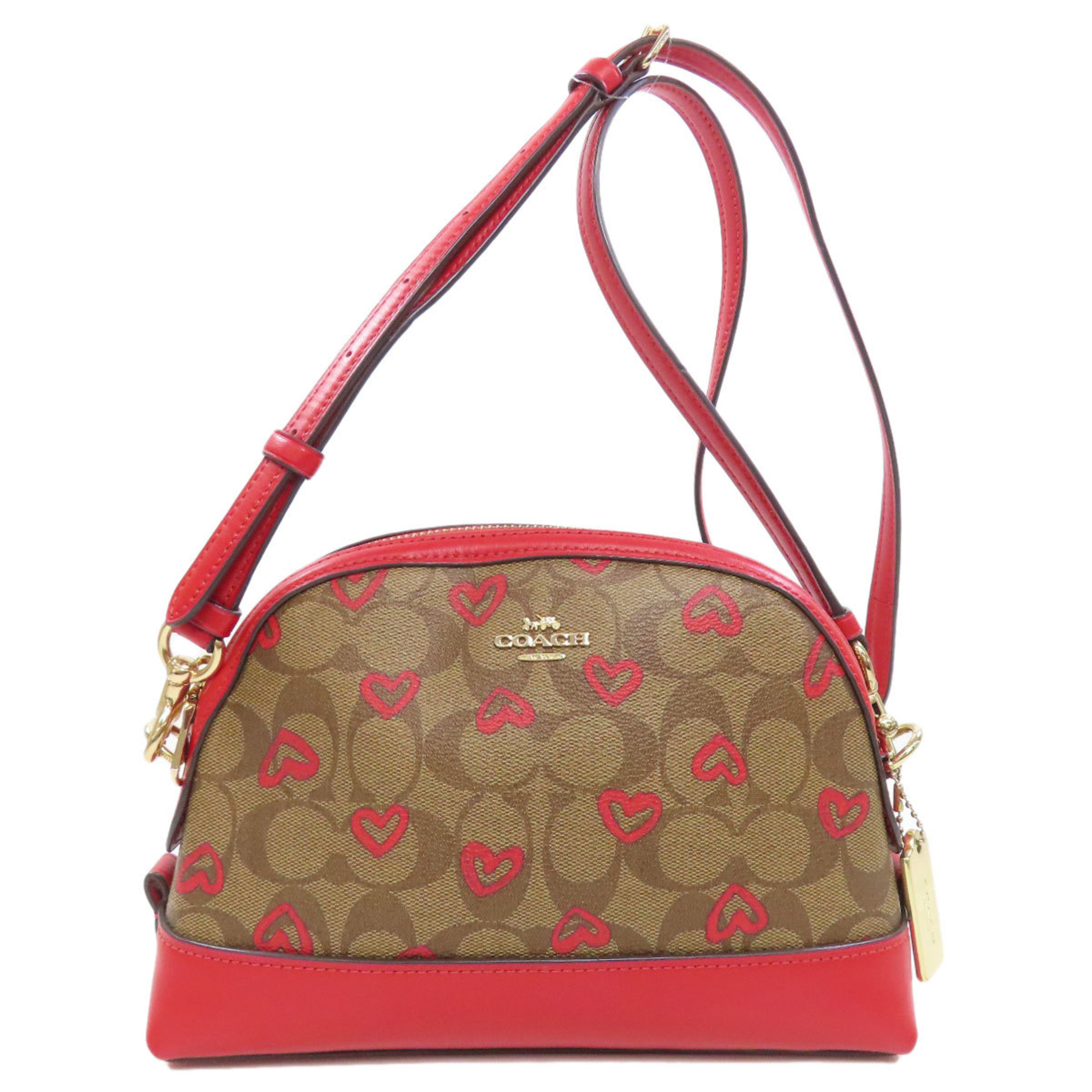 Coach 91015 Signature Heart Shoulder Bag for Women COACH