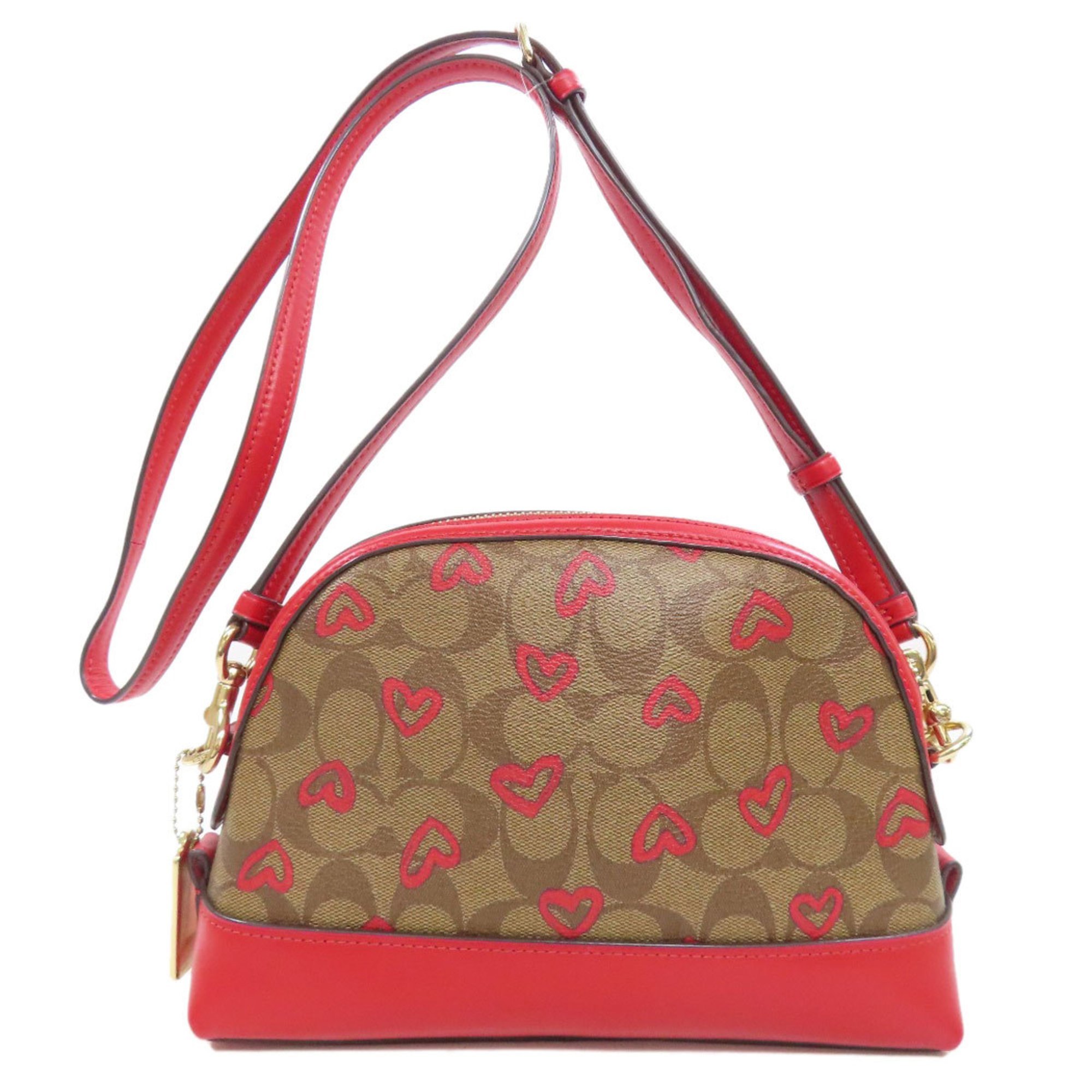 Coach 91015 Signature Heart Shoulder Bag for Women COACH