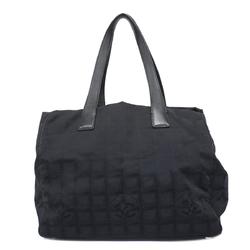 Chanel Tote Bag New Travel Nylon Black Champagne Women's