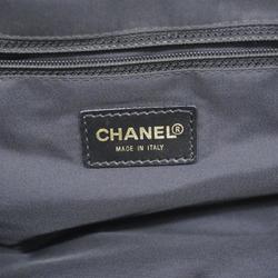 Chanel Tote Bag New Travel Nylon Black Champagne Women's