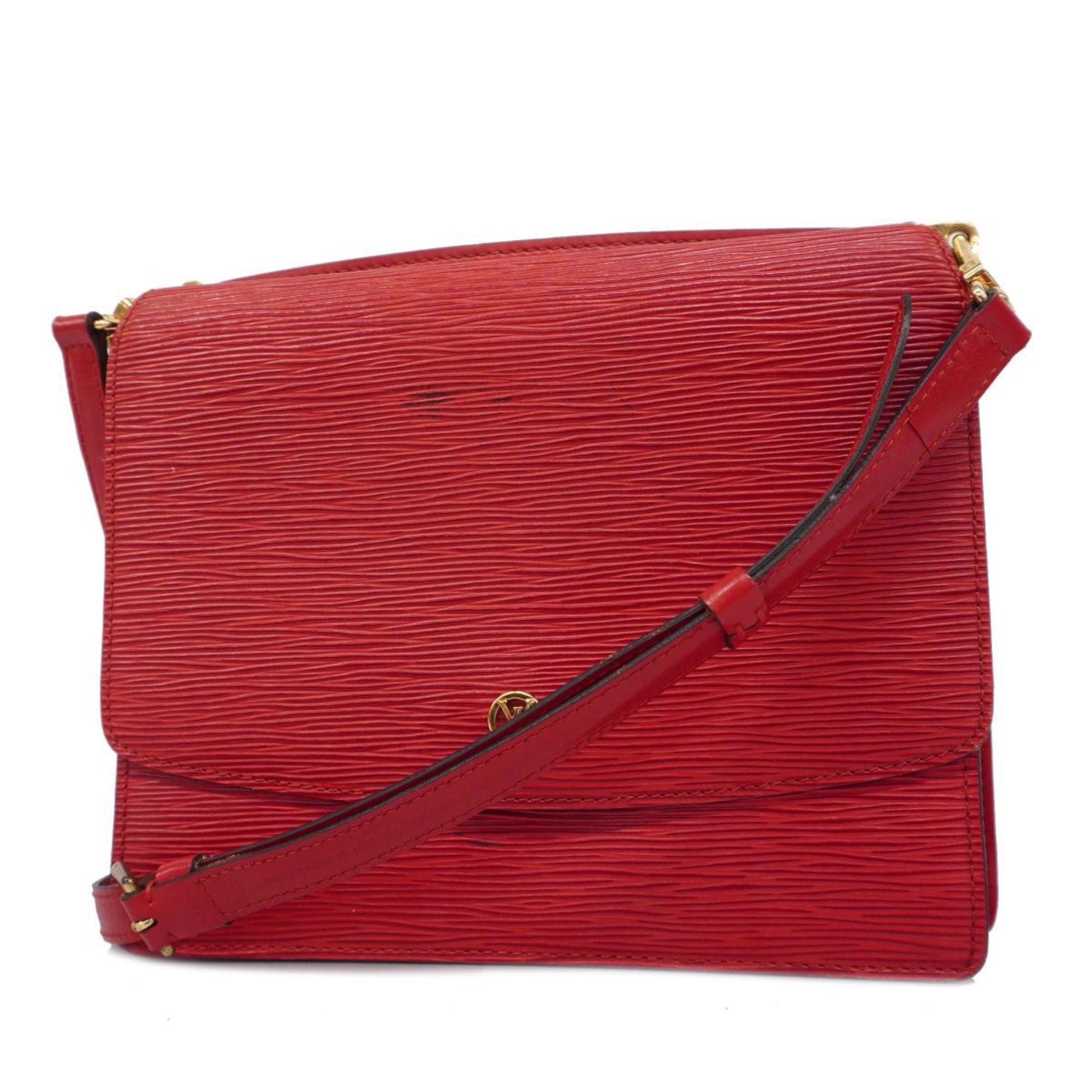 Louis Vuitton Shoulder Bag Epi Grenelle M52367 Castilian Red Women's