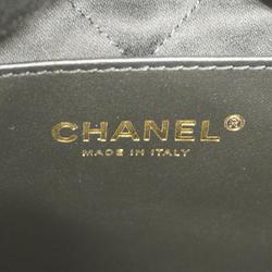 Chanel Shoulder Bag Matelasse Chain Lambskin Black Women's