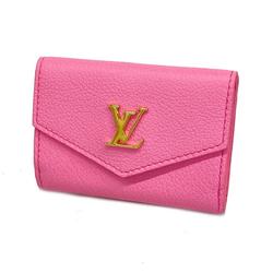 Louis Vuitton Tri-fold Wallet Lockme Portefeuille Lock M81147 Punch Pink Ladies