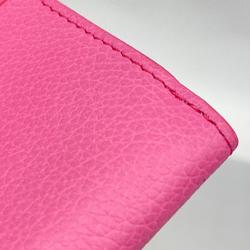 Louis Vuitton Tri-fold Wallet Lockme Portefeuille Lock M81147 Punch Pink Ladies