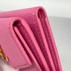 Louis Vuitton Tri-fold Wallet Lockme Portefeuille Lock M81147 Punch Pink Ladies