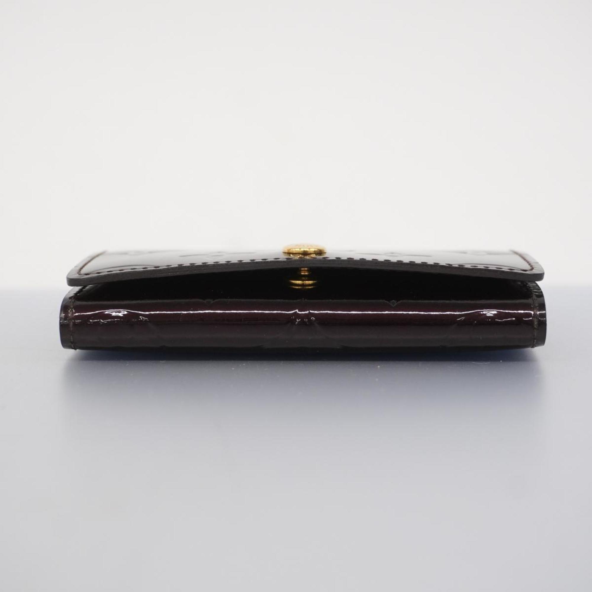 Louis Vuitton Business Card Holder Vernis Envelope Carte de Visite M91409 Amarante Ladies