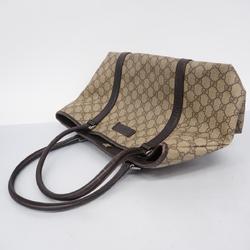 Gucci Tote Bag GG Supreme 114593 Brown Women's