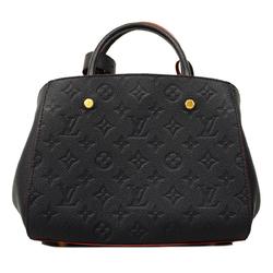 Louis Vuitton Handbag Monogram Empreinte Montaigne BB M42747 Marine Rouge Ladies