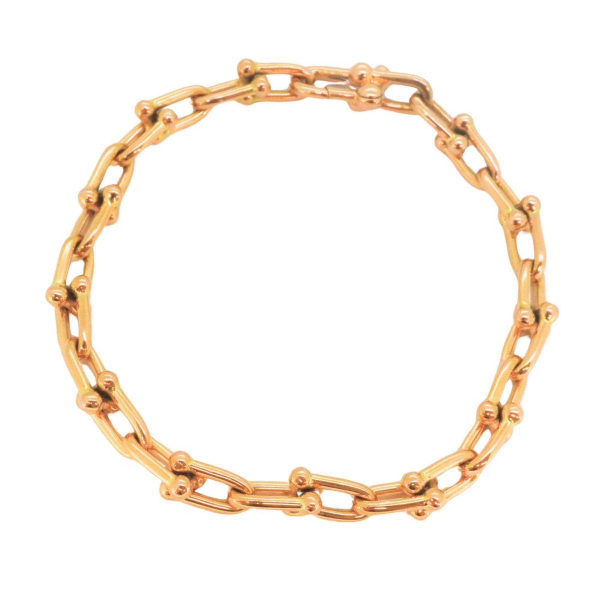 Tiffany Bracelet Small Hardware Link K18PG Pink Gold Women's