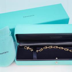 Tiffany Bracelet Small Hardware Link K18PG Pink Gold Women's