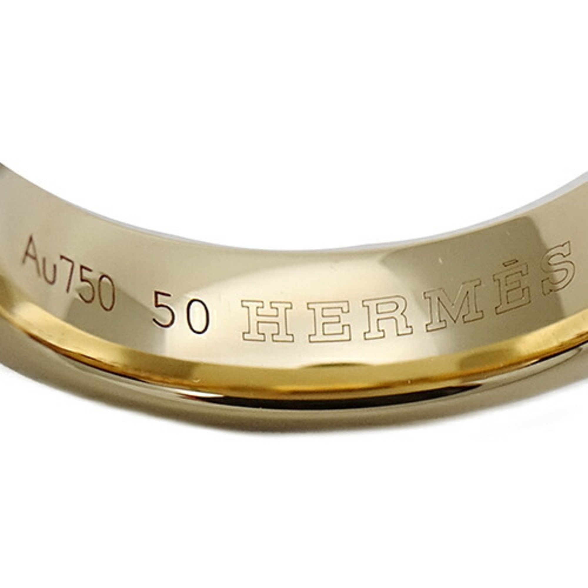 Hermes HERMES Ring for Women and Men, 750YG Kilim Yellow Gold #50, Approx. Size 10, Accessory, Polished