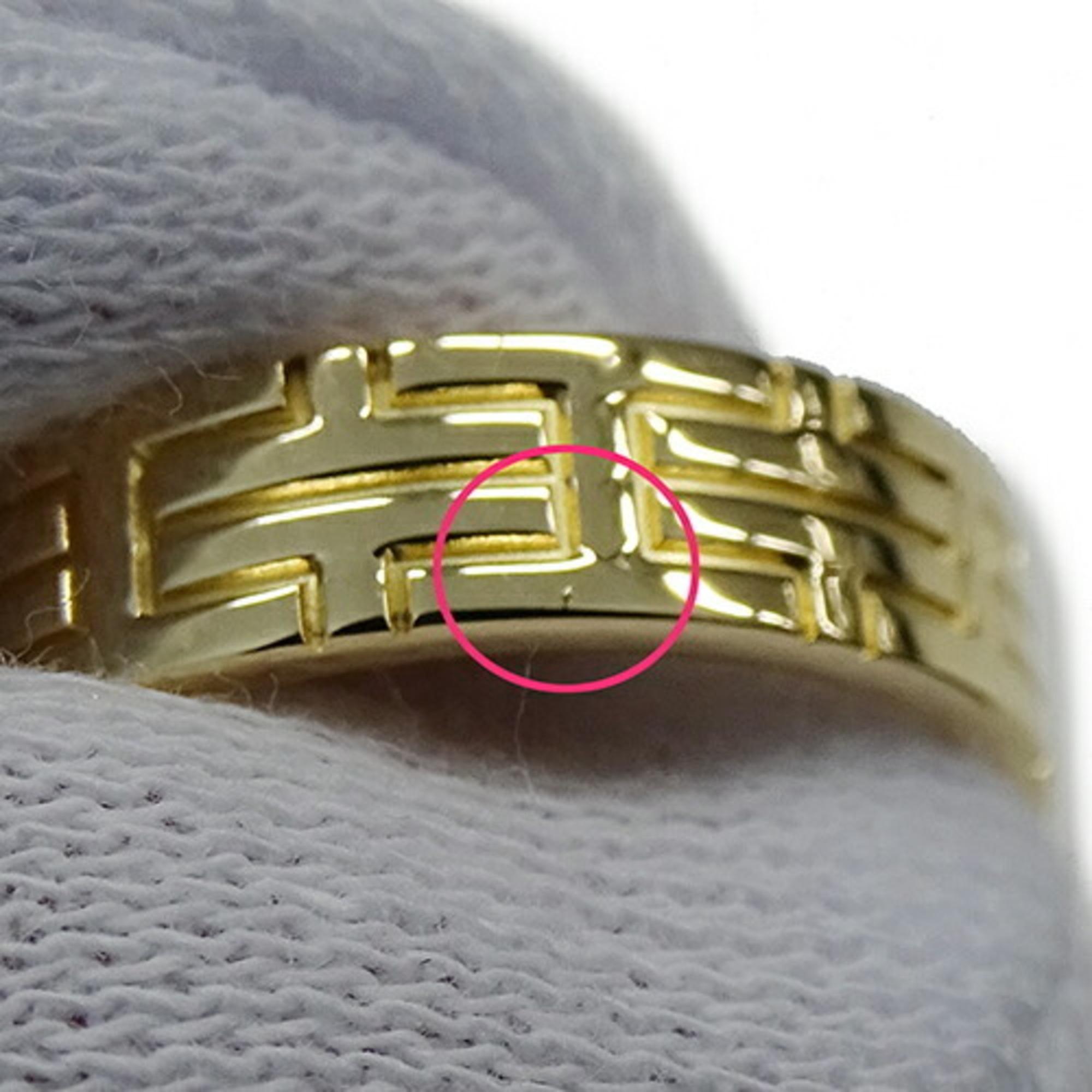 Hermes HERMES Ring for Women and Men, 750YG Kilim Yellow Gold #50, Approx. Size 10, Accessory, Polished