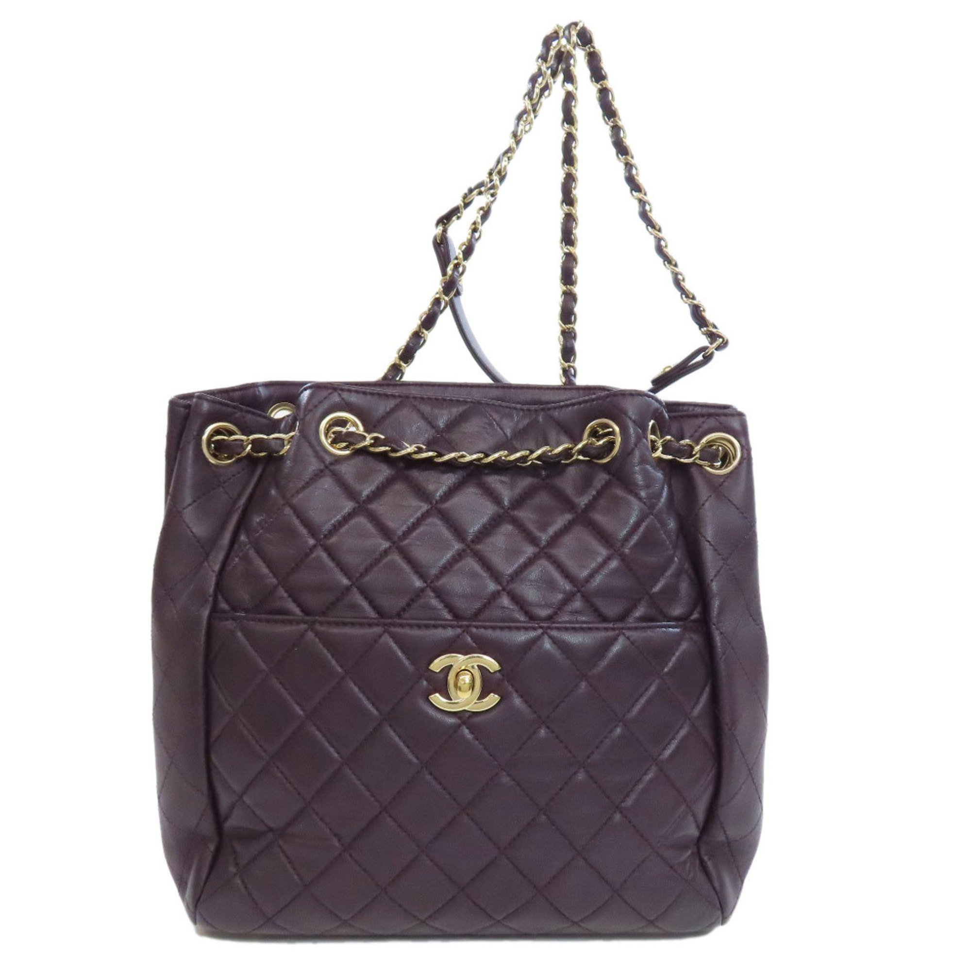 CHANEL Matelasse Shoulder Bag Lambskin Women's