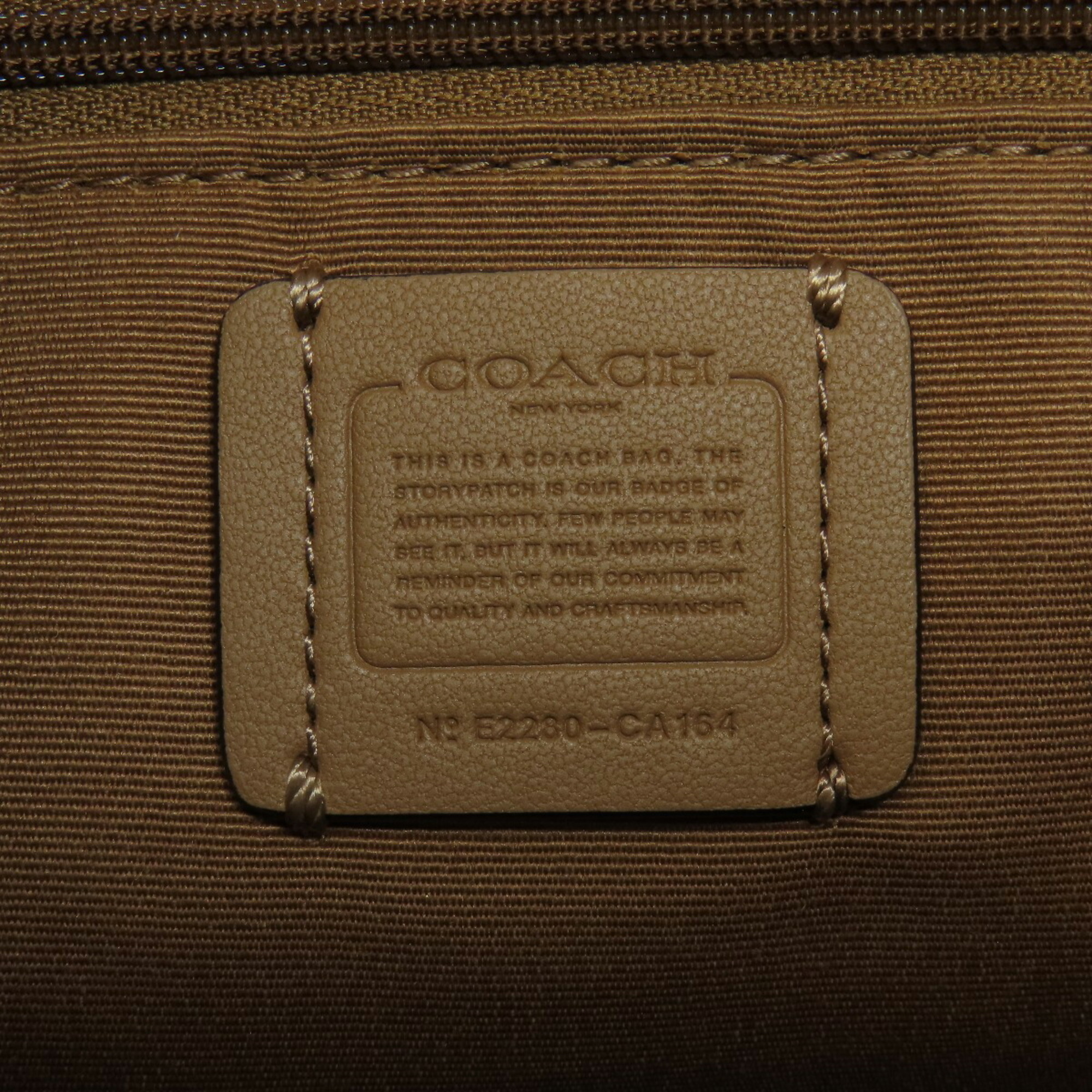 Coach CA164 Carry and Carriage Tote Bag Leather Women's COACH