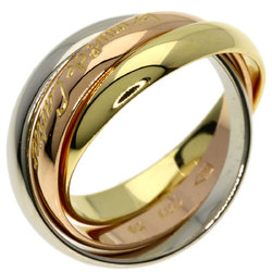 Cartier Trinity #50 Ring, K18 Yellow Gold, K18WG, K18PG, Women's, CARTIER