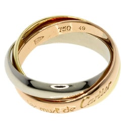 Cartier Trinity #49 Ring, K18 Yellow Gold, K18WG, K18PG, Women's, CARTIER