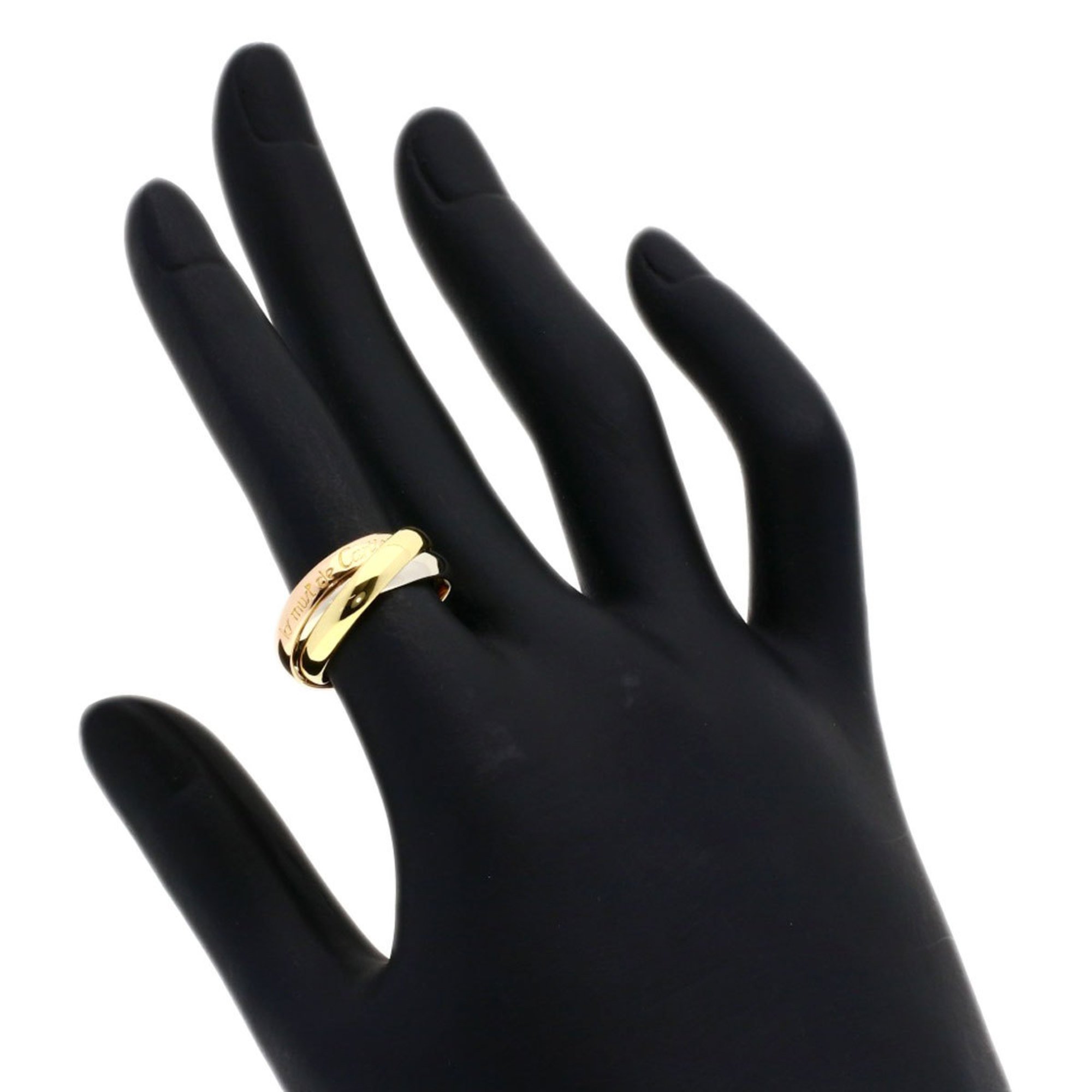 Cartier Trinity #49 Ring, K18 Yellow Gold, K18WG, K18PG, Women's, CARTIER