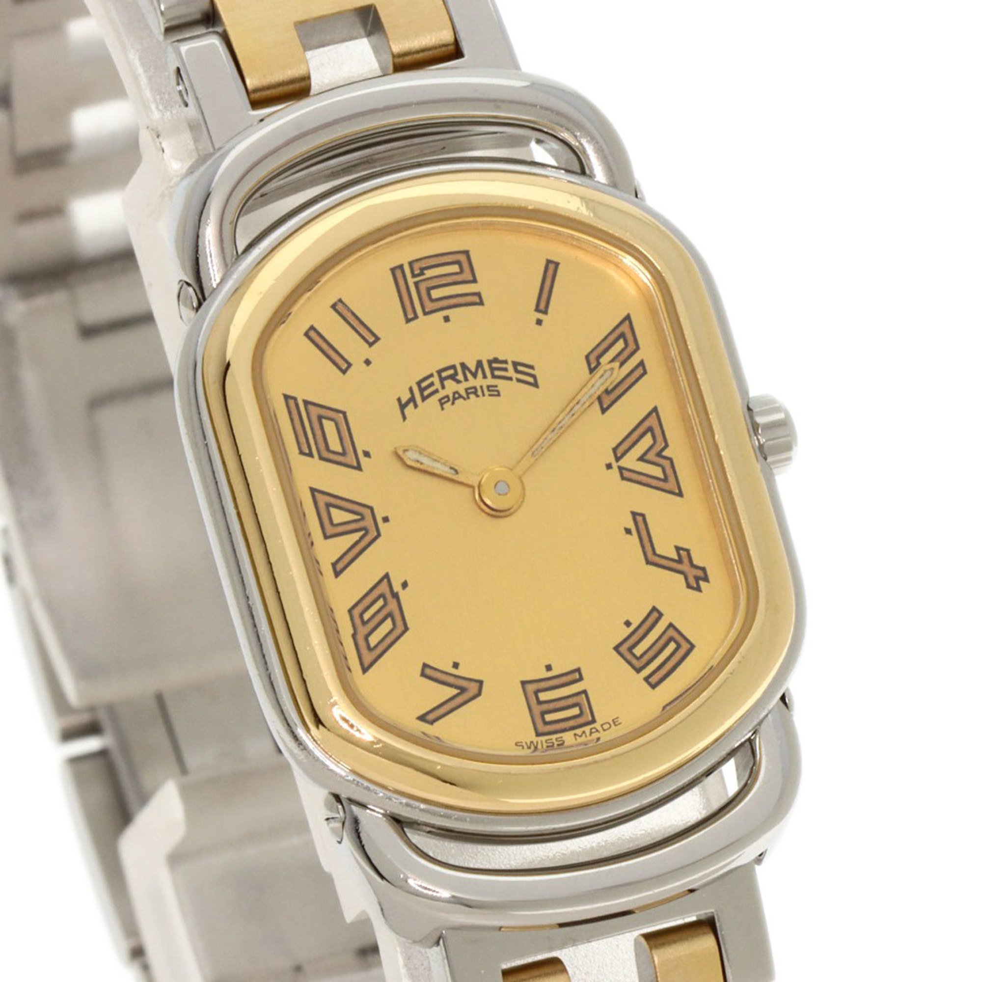 Hermes RA1.220 Rally Watch Stainless Steel SSxGP Ladies HERMES