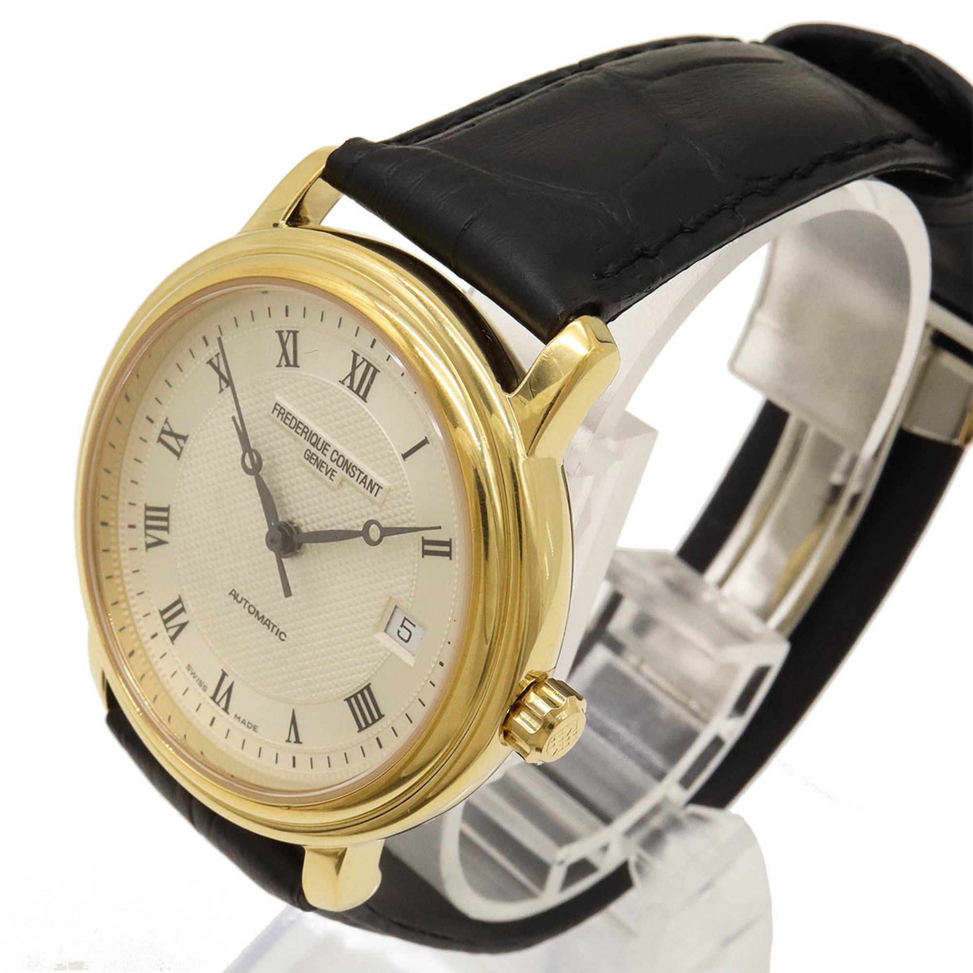 FREDERIQUE CONSTANT Classic Date See-through Back Silver Dial AT Automatic Wristwatch FC-303/310X3P5/6