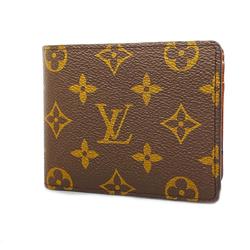 Louis Vuitton Wallet Monogram Portefeuille Multiple M60895 Brown Men's Women's