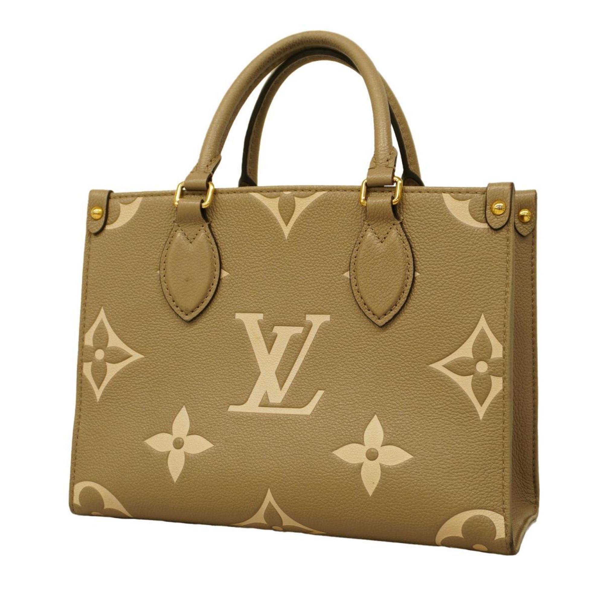 Louis Vuitton Handbag Monogram Empreinte On the Go PM M45779 Tourtrem Crème Ladies