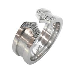 Cartier Ring 2C Diamond K18WG White Gold Ladies