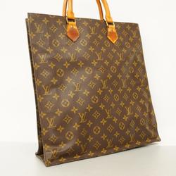 Louis Vuitton Tote Bag Monogram Sac Plat M51140 Brown Women's