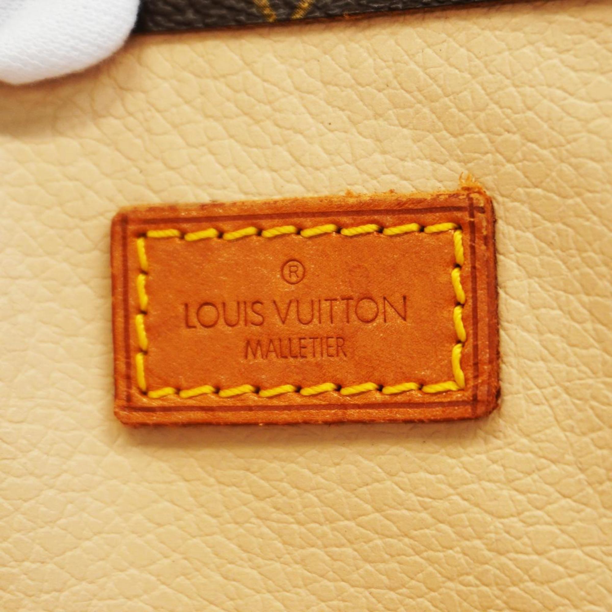 Louis Vuitton Tote Bag Monogram Sac Plat M51140 Brown Women's