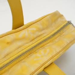 Chanel handbag New Travel Nylon Yellow Ladies