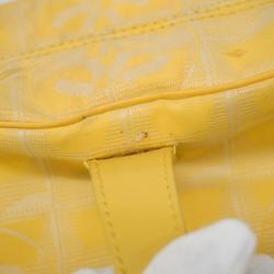 Chanel handbag New Travel Nylon Yellow Ladies